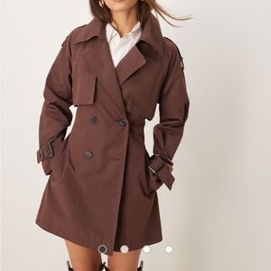 Abercrombie & Fitch Brown Trench Coat
